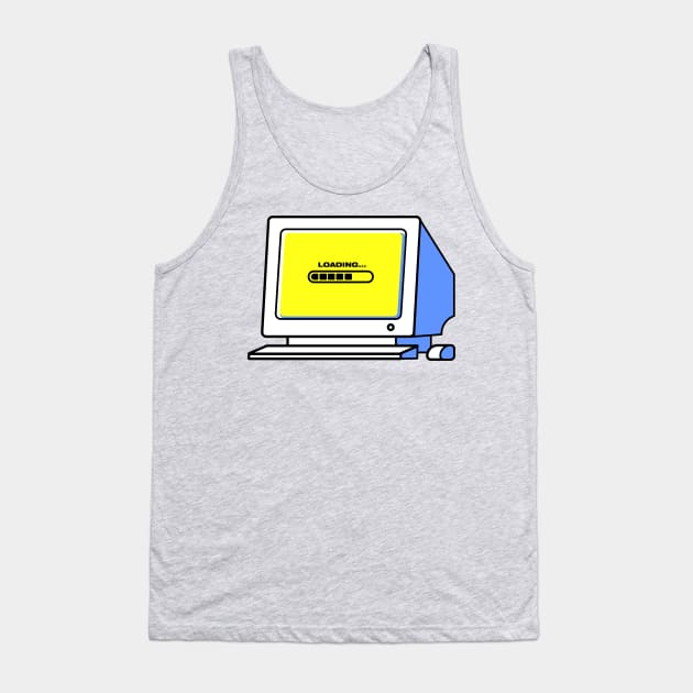 Loading old PC vintage Video games Retro gaming Tank Top by Tanguy44